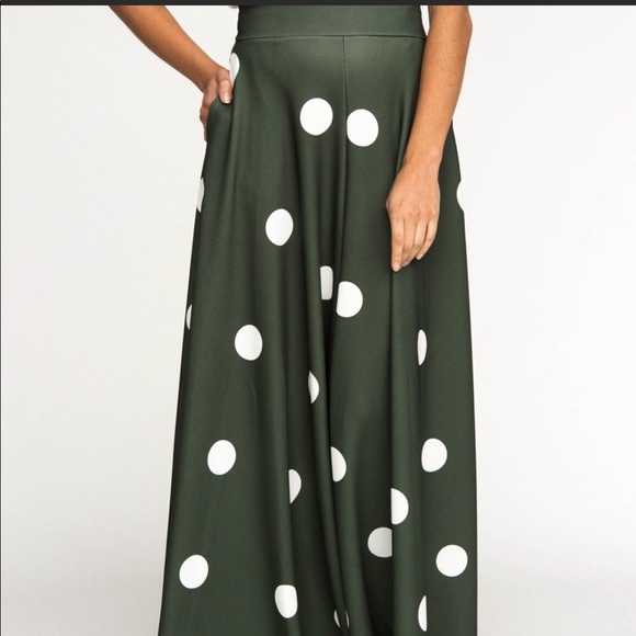 Agnes & Dora Dresses & Skirts - LAST ONE XXS Green w/ Dots Ball Skirt Agnes & Dora